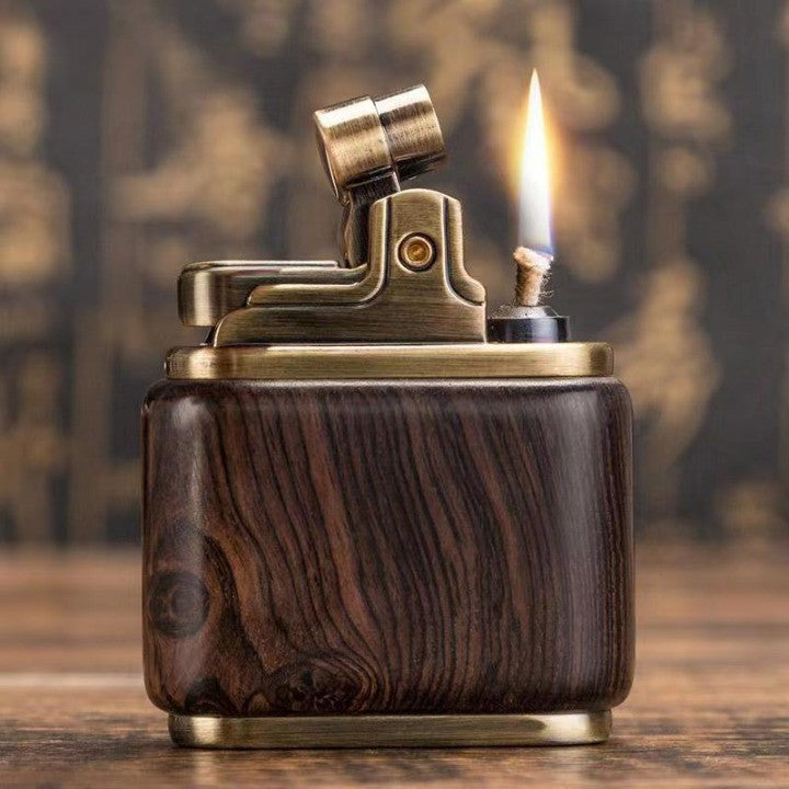 Wooden Vintage Spark Kerosene Lighter - Image 10