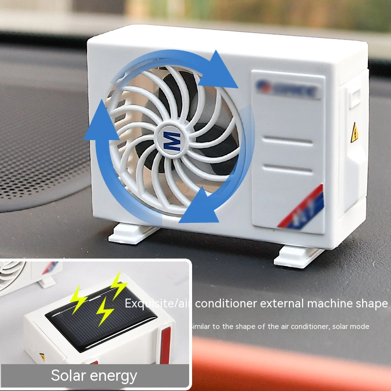Mini Solar AC Car Aromatherapy Decor - Image 1
