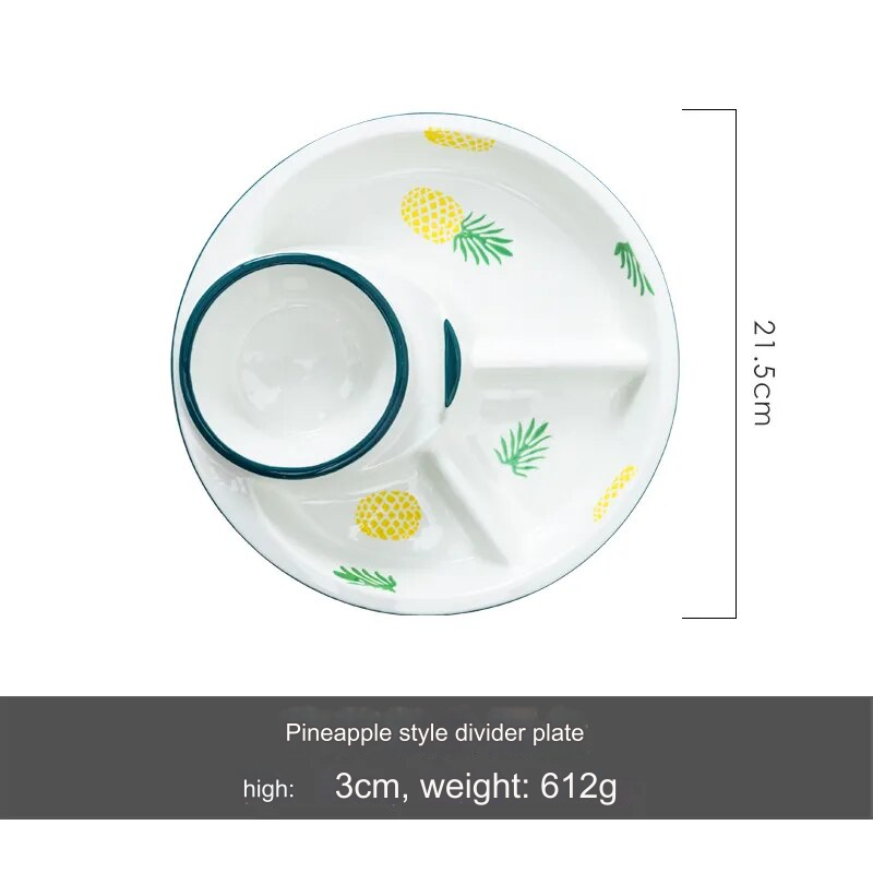 Breakfast Combo Nordic Ceramic Plate - Image 5