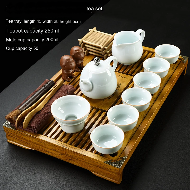 Vintage Time Chinese Style Tea Tray Set - Image 5