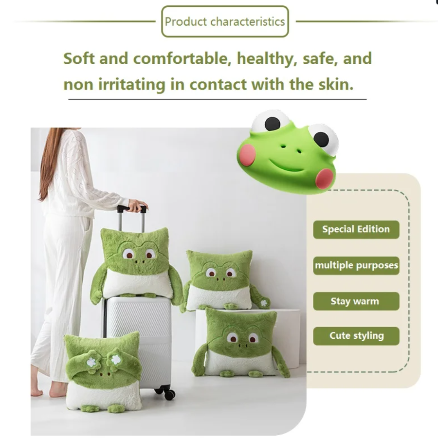 Cozy Dreams Mini Monster Quilted Pillow Blanket - Image 6