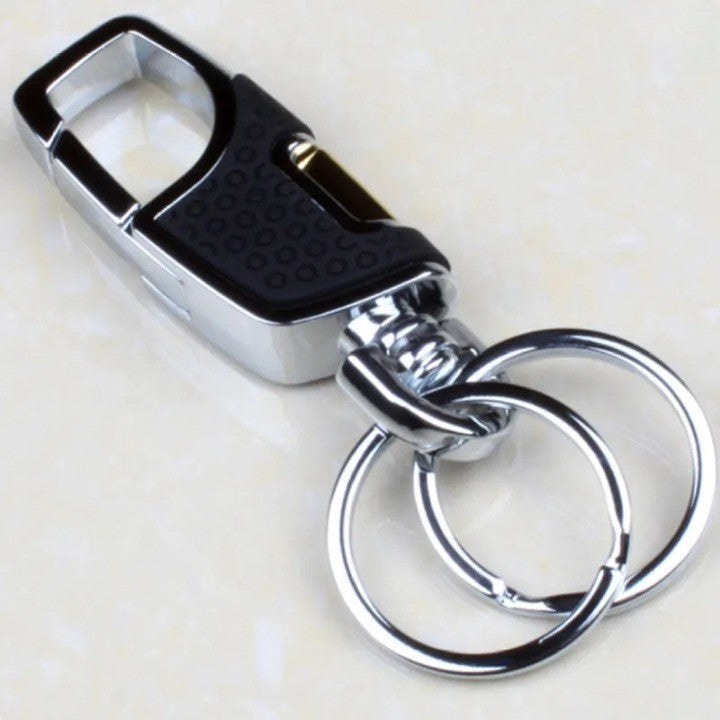Sleek Twist Double Switch Keychain Clip - Image 1
