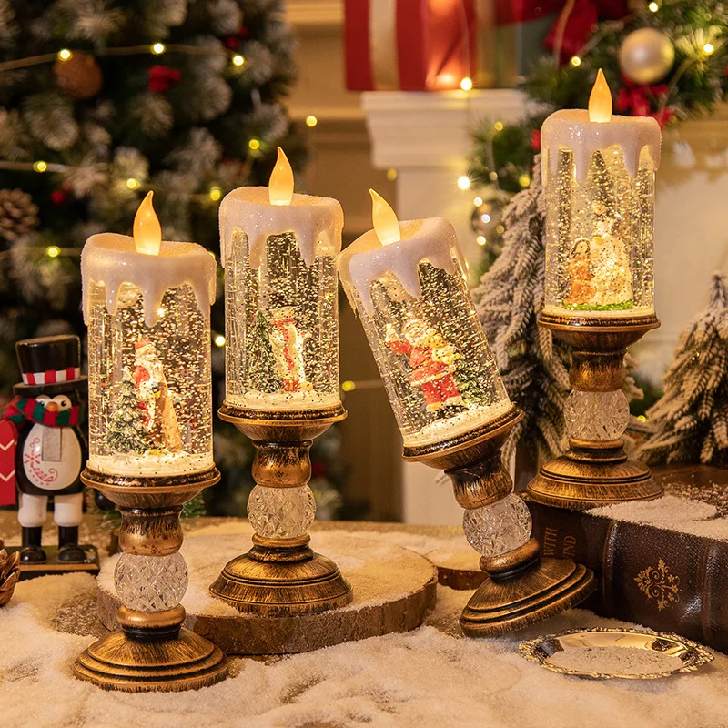 Crystal Echo Christmas Water Candle - Image 1