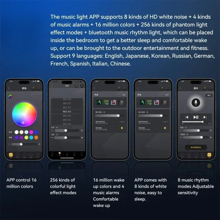 Colorful Sea Shell LED Bluetooth Smart Speaker - Image 9