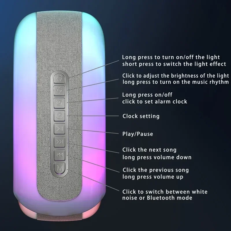 Colorful Sea Shell LED Bluetooth Smart Speaker - Image 7