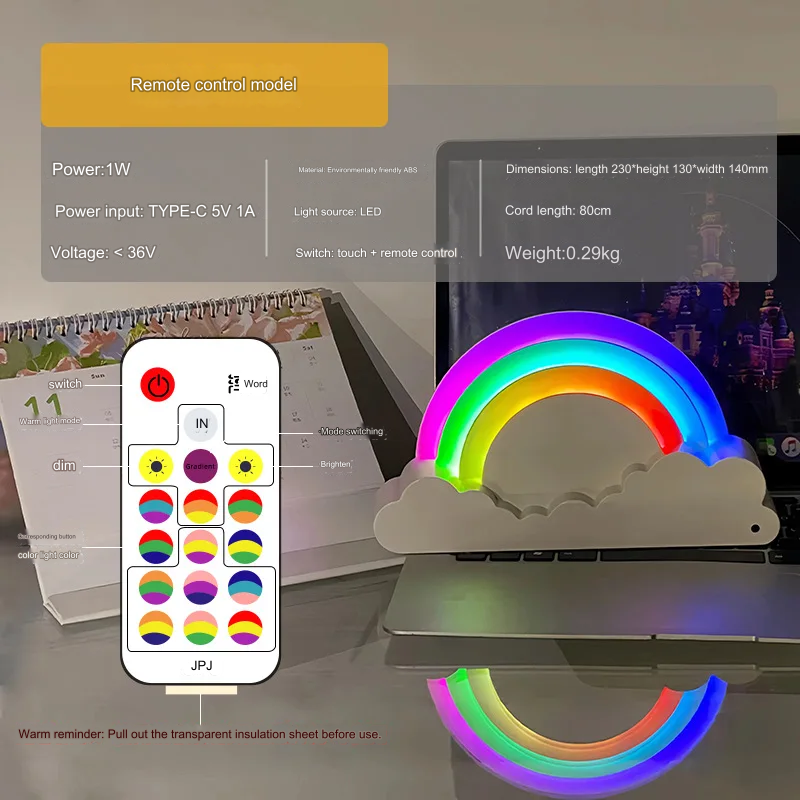 Dreamy Rainbow 3D LED Night Lamp - Image 3
