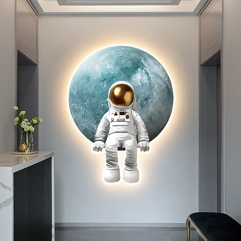 Dreamy Astronaut Wall Art Lamp - Image 3