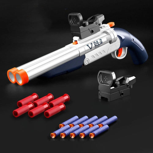 Double Barrel Soft Bullet Launcher Toy Gun - Image 0