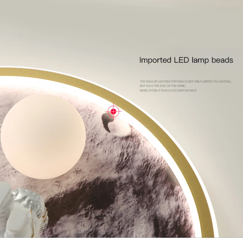 Dreamy Astronaut Lunar Light Led Ceiling Lamps - Image 1