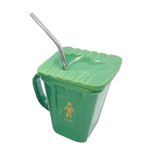Squatting Toilet Shape Ceramic Mug - Image 4