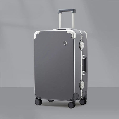 Durable Aluminum Frame Metal Corner Business Travel Suitcase - Image 0