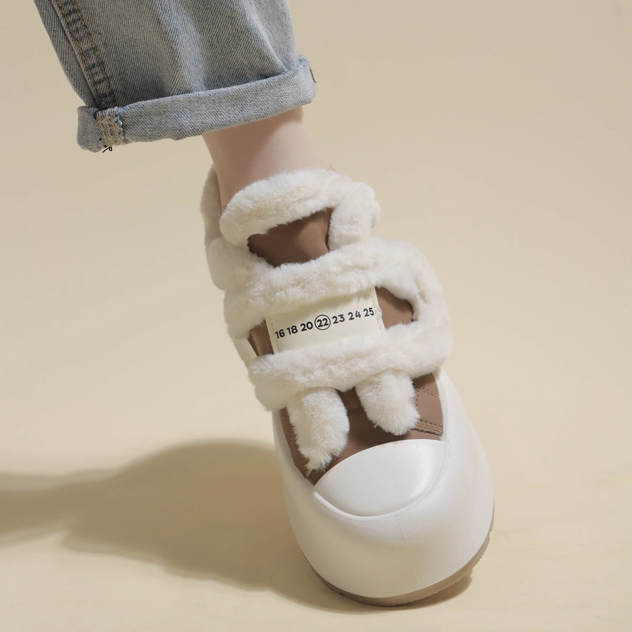 Plush-Lined Elevated Chunky Platform Shoes - Image 8