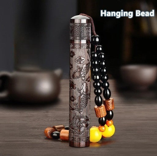 Ultra Thin Rechargeable Vintage Windproof Wooden Lighter - Image 4