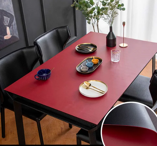 Leather Waterproof Chic Double-Sided Table Mat - Image 8