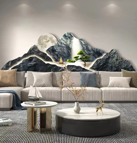 Majestic Peaks LED Mountain Art Canvas - Image 2