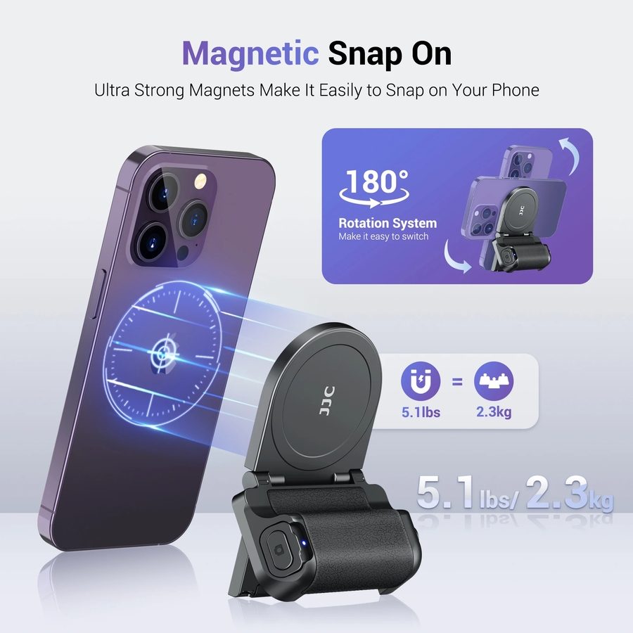 Magnetic Remote Control Selfie Assistant Phone Holder - Image 1