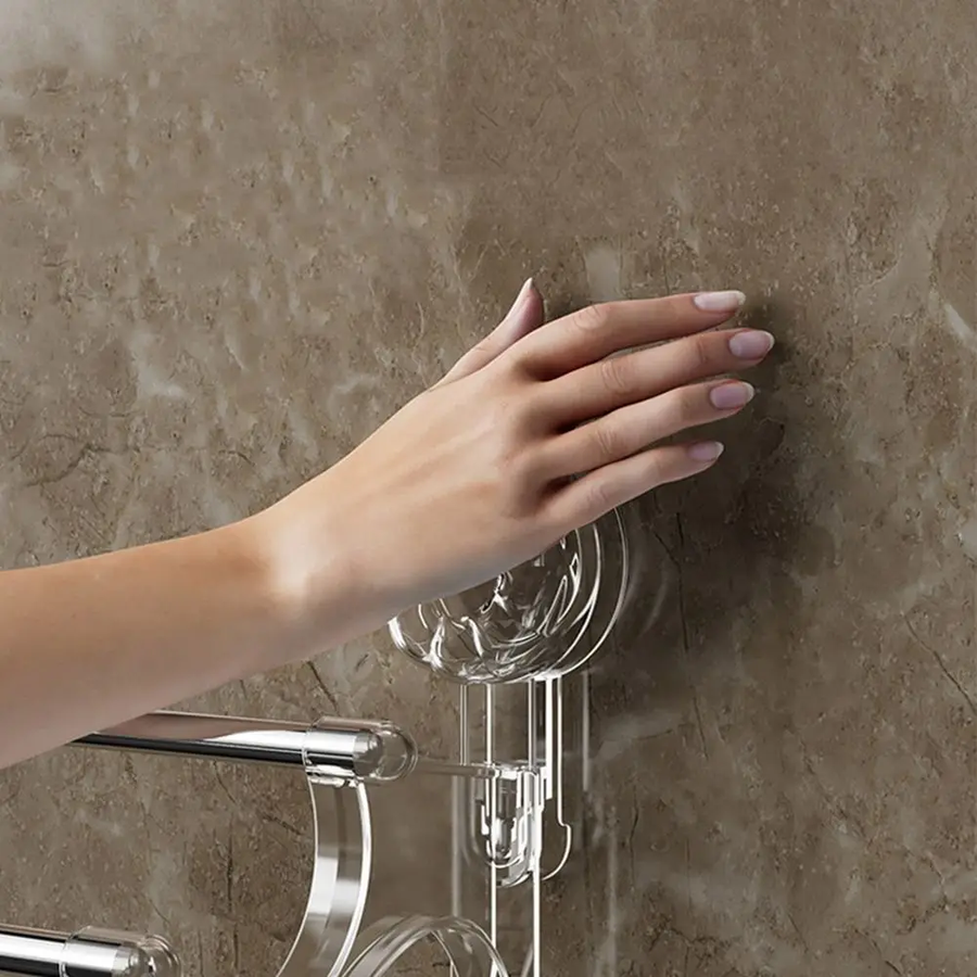 Double Rod Strong Suction Power Towel Rack - Image 8