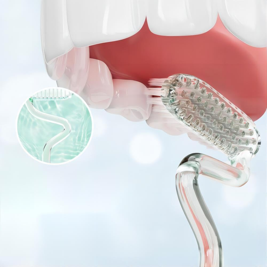 S-Shape Soft Bristled Vertical Toothbrush - Image 1