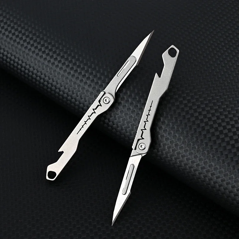 Titanium All-Purpose Foldable Sharp Cutter Knife - Image 5