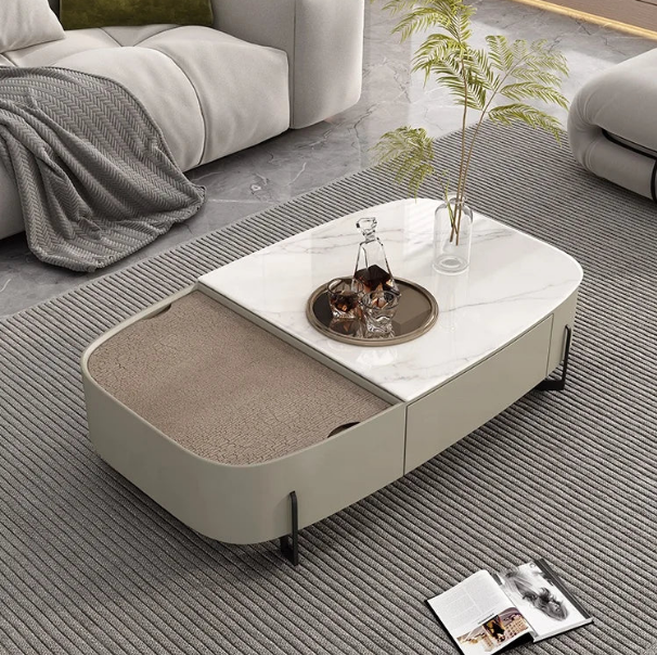 Elegant Creative Multifunctional Lift-Up Storage Coffee Table - Image 1