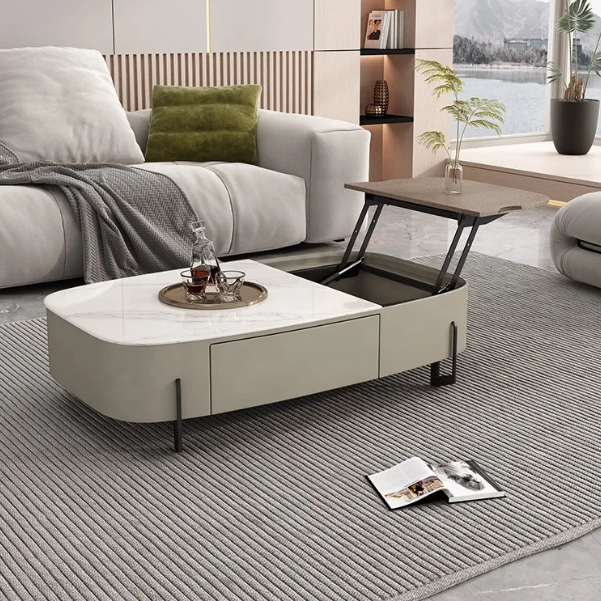 Elegant Creative Multifunctional Lift-Up Storage Coffee Table - Image 3