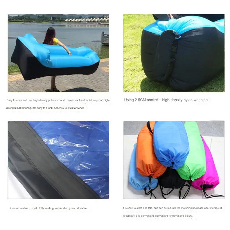 Portable Inflatable Outdoor Air Sofa Bed Lounger - Image 7