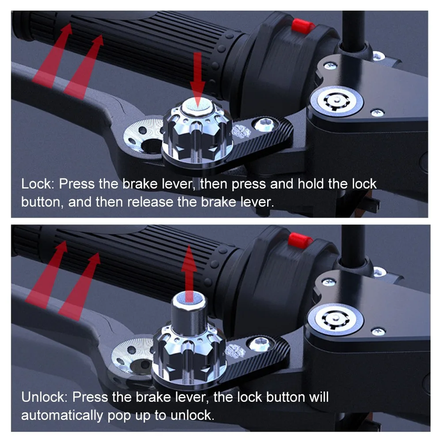 Motorcycle Safety Parking Handlebar Brake Lock - Image 7