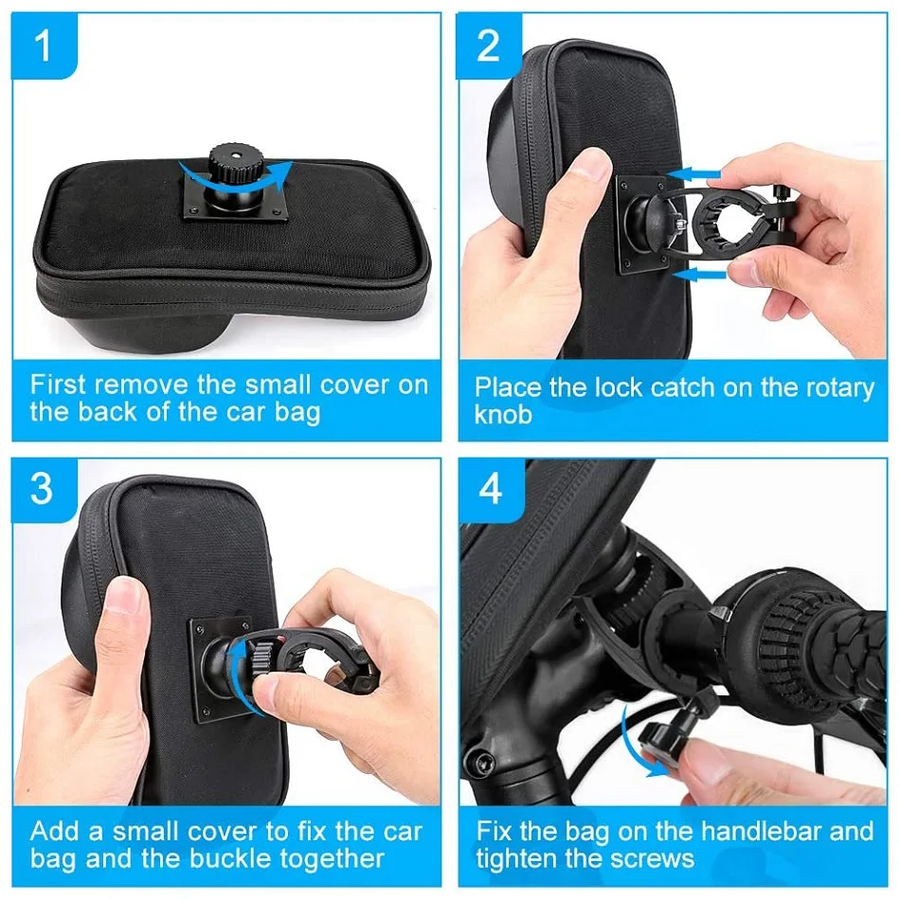 Motorcycle Handlebar Waterproof Universal Phone Holder - Image 9
