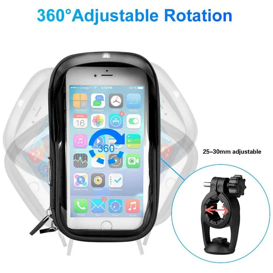 Motorcycle Handlebar Waterproof Universal Phone Holder - Image 4