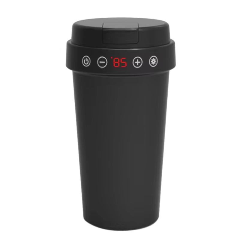 LCD Display Stainless Steel Car Electric Thermos - Image 1