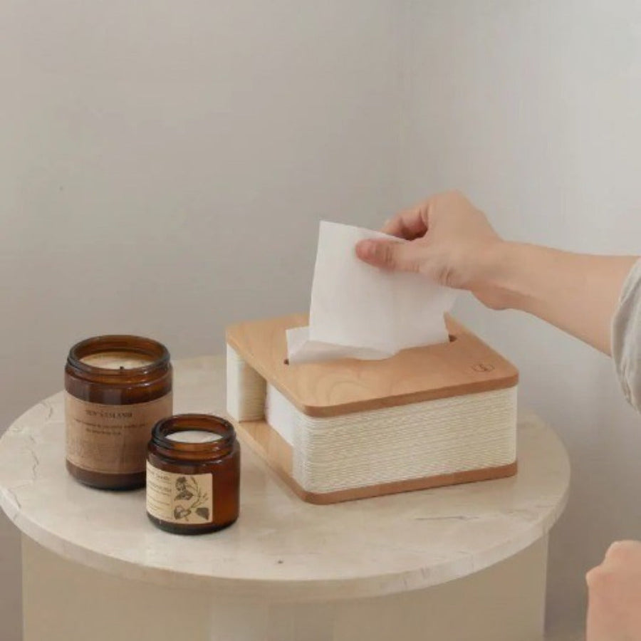 Accordion Paper Retractable Nordic Tissue Box - Image 2