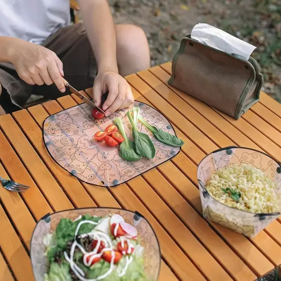 Collapsible Travel Picnic Camping Dish Set - Image 2