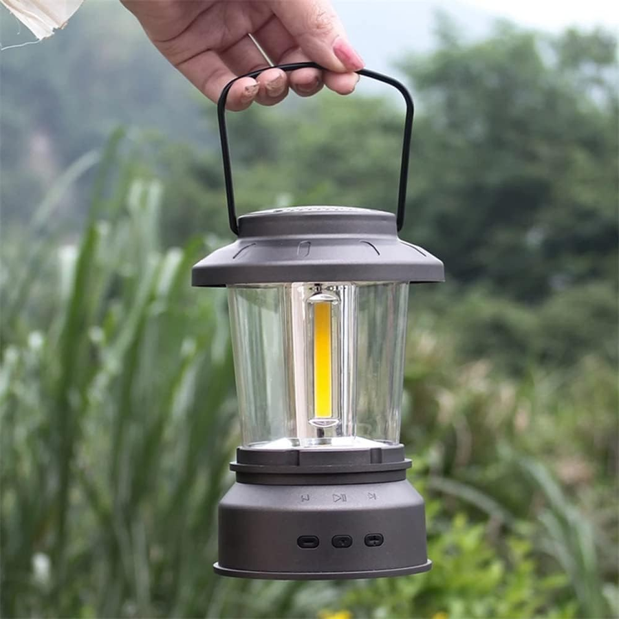 Bluetooth Camping Stepless Dimming Speaker Lantern - Image 1