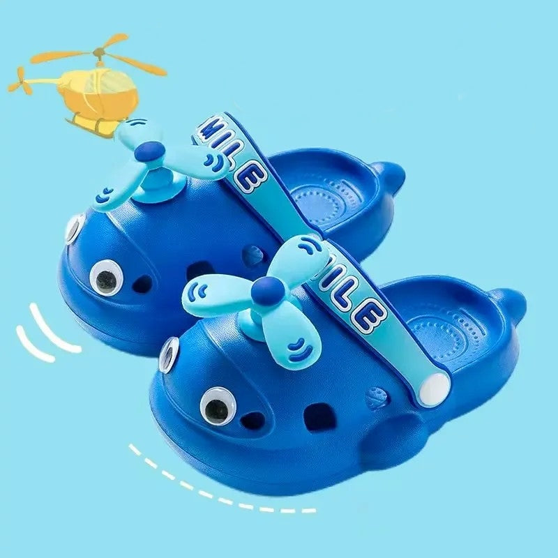 Cute Helicopter Kids Soft Slippers - Image 9
