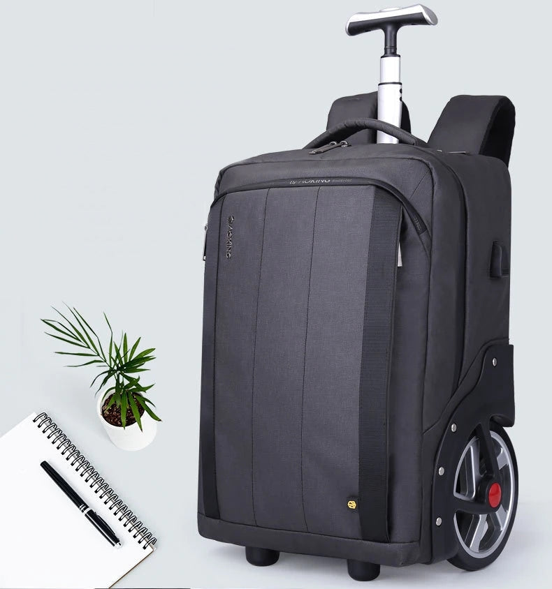 Men Business Travel Trolley Backpack - Image 0