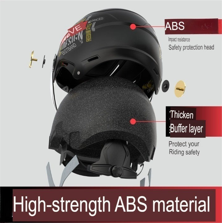 Retro Rider Heavy-Duty Motorcycle Helmet - Image 2