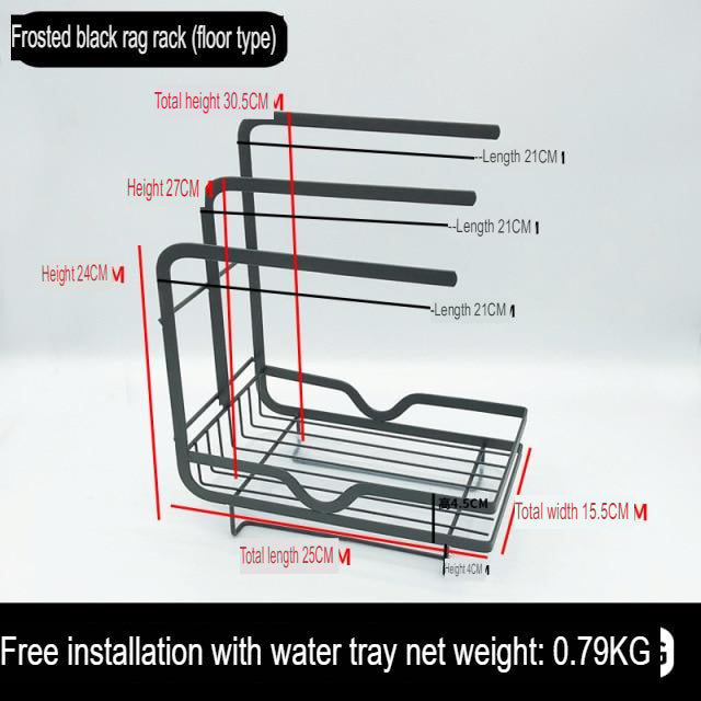 Countertop Dish Drying Rack with Drainer - Image 8