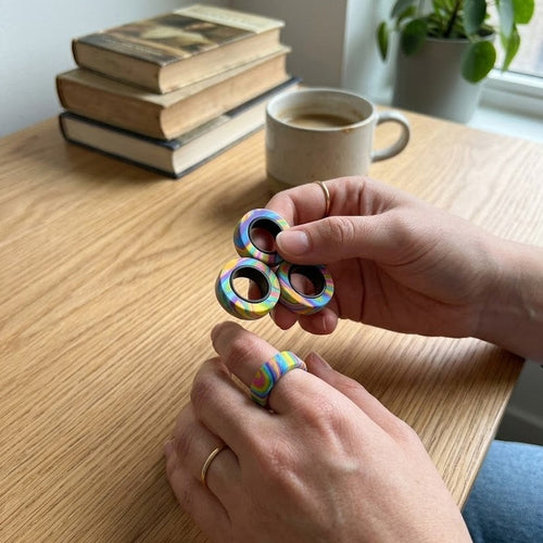 Spin Loop Magnetic Fidget Spinner Ring - Image 0