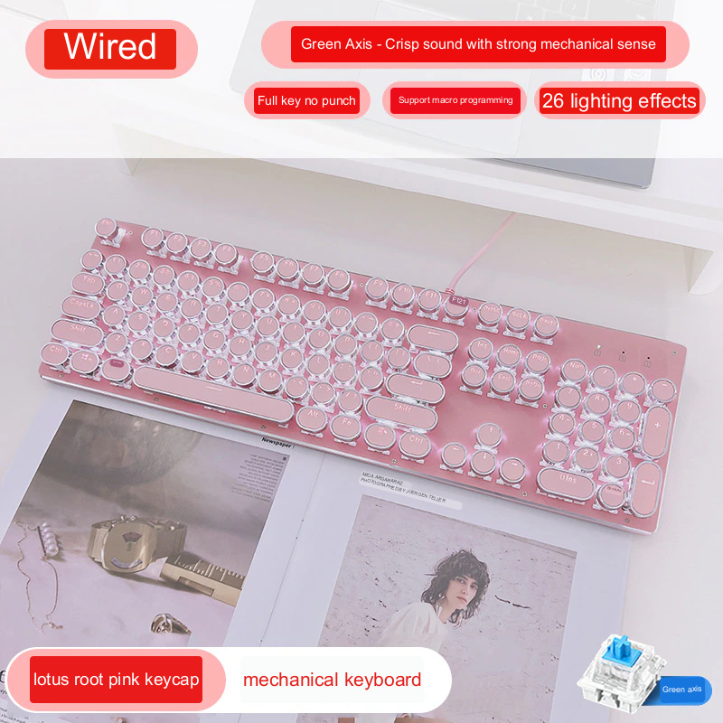 Type Mechanical Retro Press Keyboard - Image 5