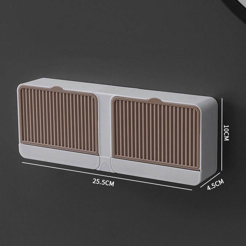 Creative Double Storage Wall Mounted Soap Box - Image 18