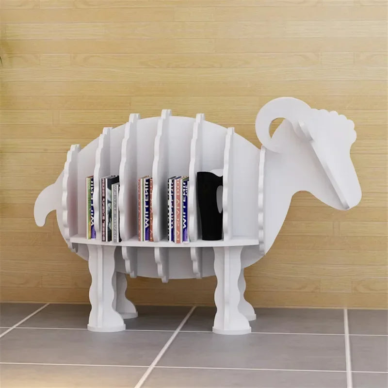 Creative Decorative Sheep Shaped BookCase - Image 5