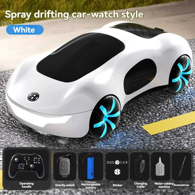 Rechargeable Gesture Control RC Spray Effect Stunt Car - Image 10