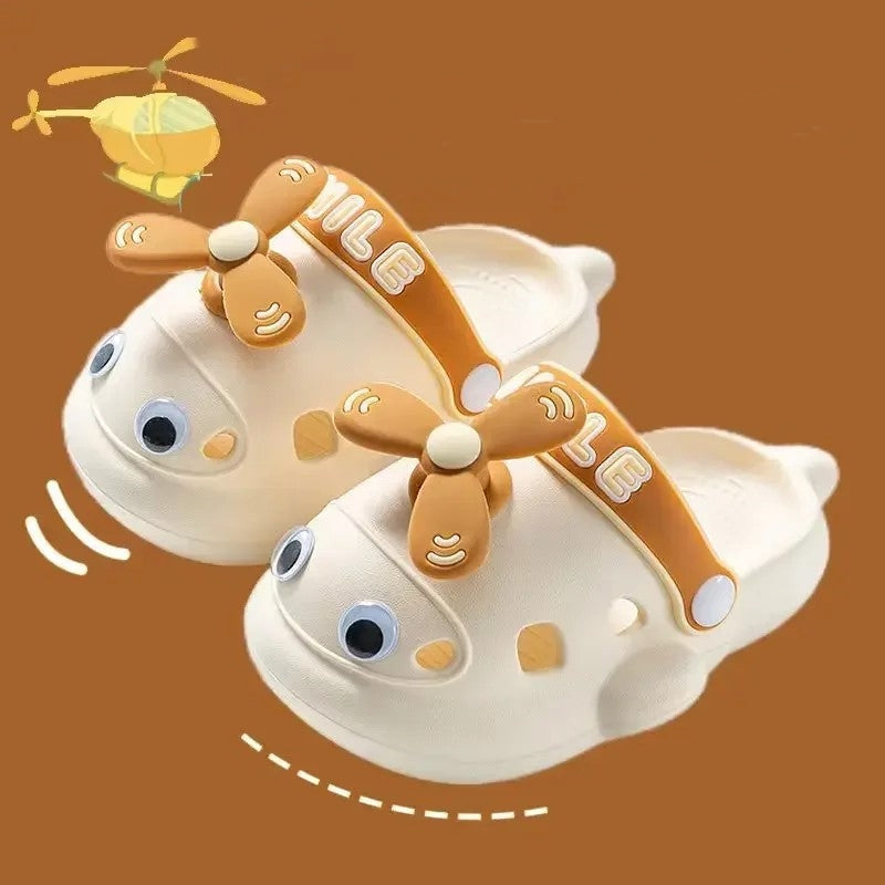 Cute Helicopter Kids Soft Slippers - Image 7