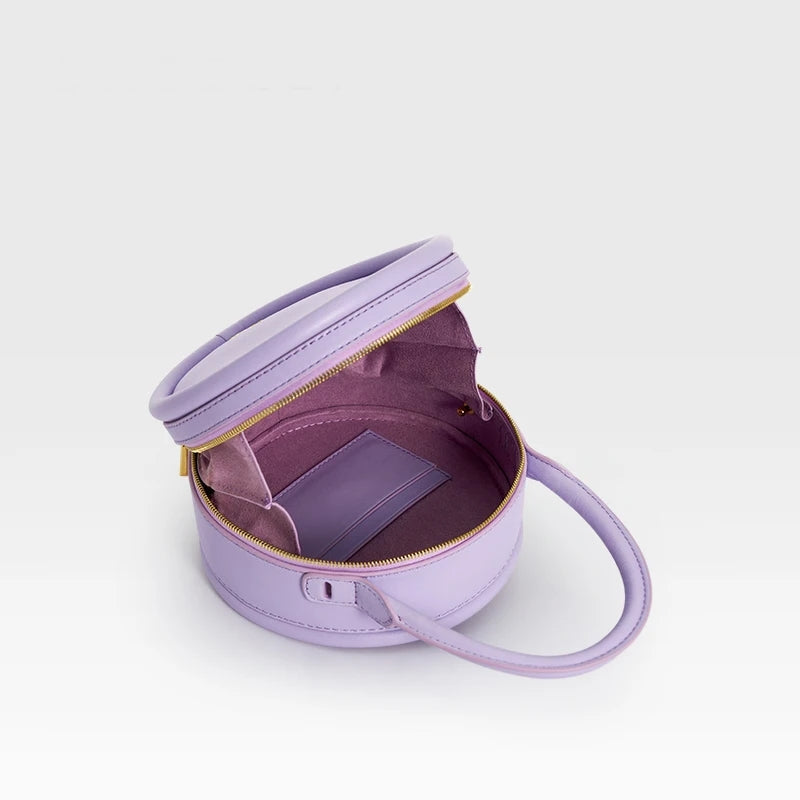 Roundabout Catface Leather Handbag - Image 1