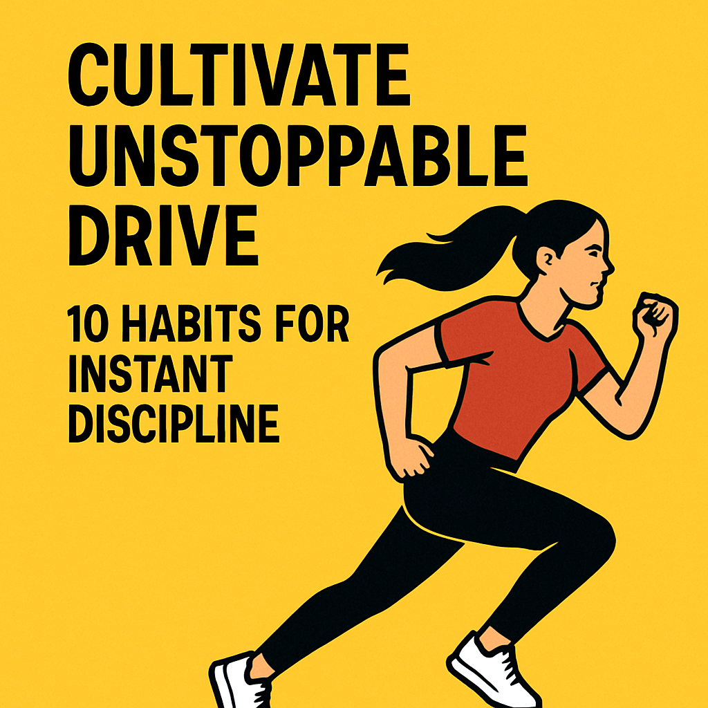 Cultivate Unstoppable Drive: 10 Habits for Instant Discipline