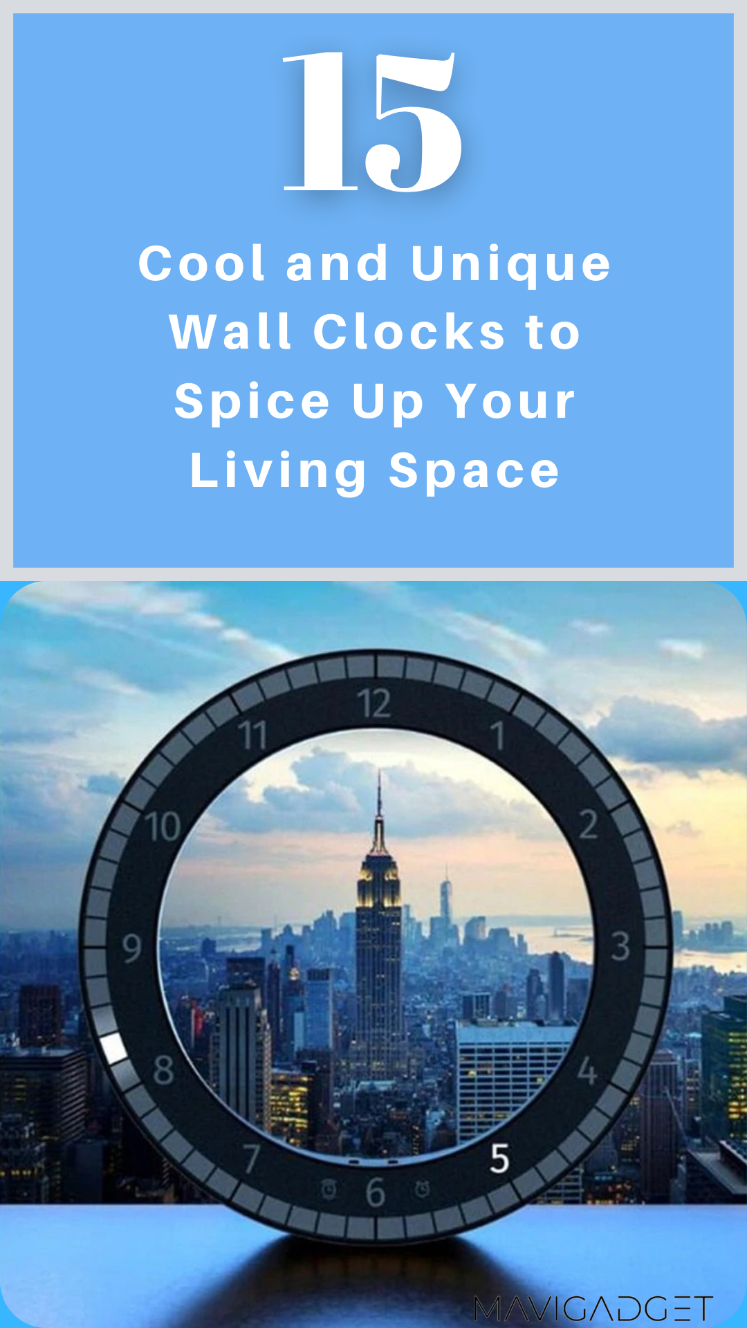 12 Cool and Unique Wall Clocks to Spice Up Your Living Space