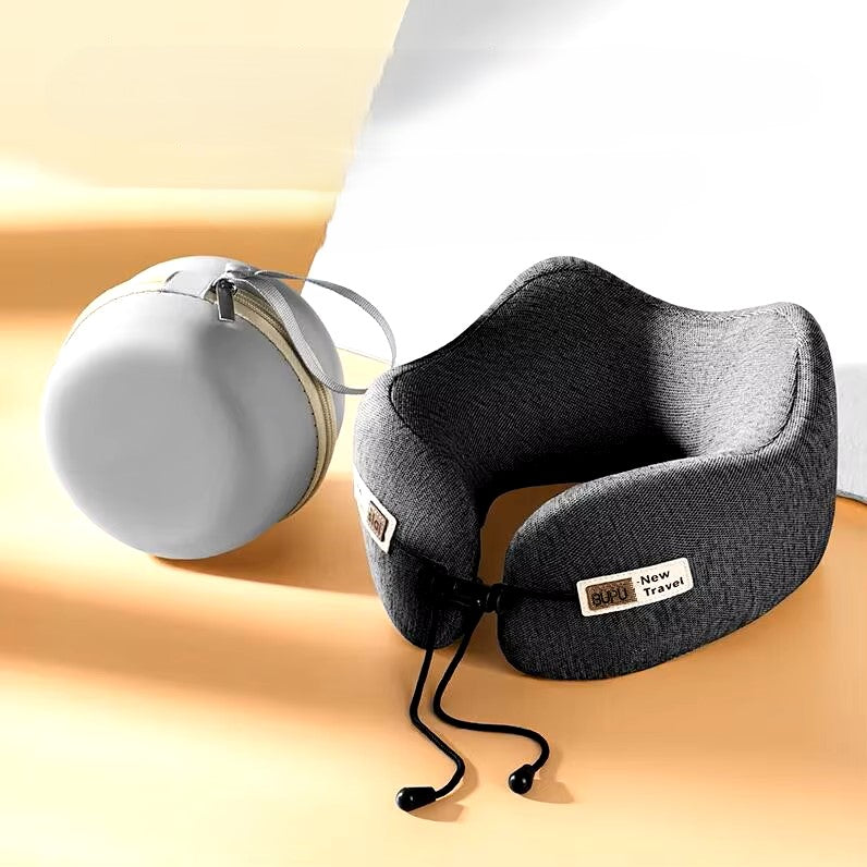 Discover Ultimate Travel Comfort: The U-Shaped Memory Foam Soft Built-in Storage Case Travel Pillow