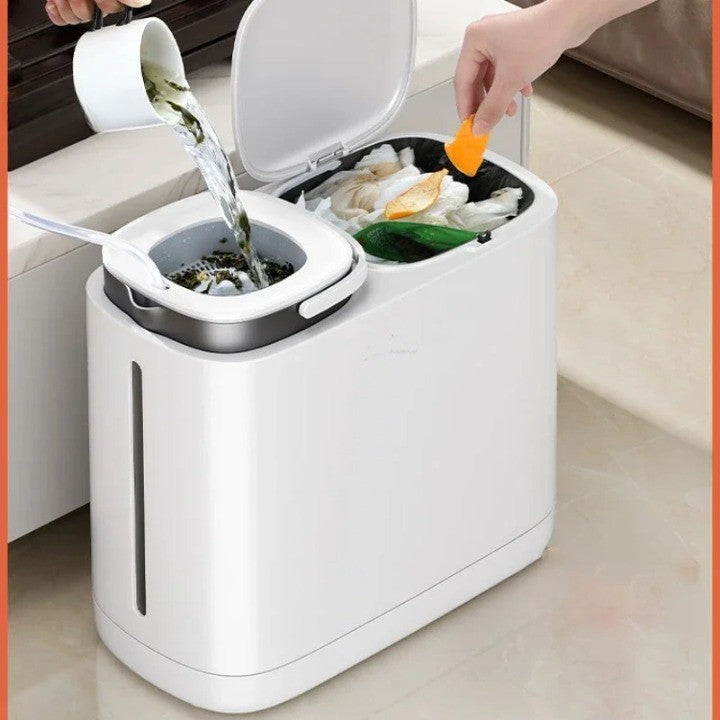 Revolutionize Waste Management: The Modern Home Trash Can with Dual Compartment Design