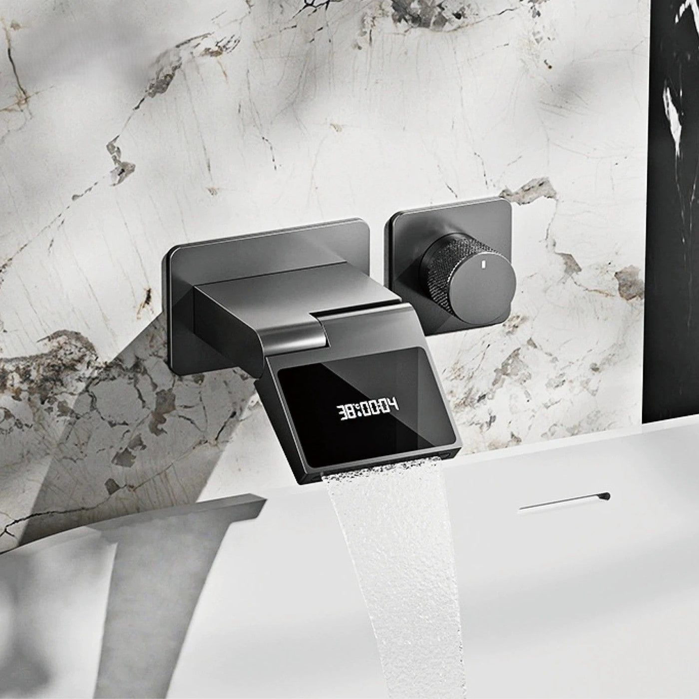 Elevate Your Bathroom with the Intelligent Luxury Hidden Handle LED Faucet