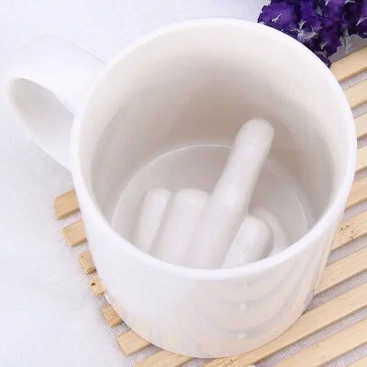 Unleash Laughter with the Middle Finger Ceramic Mug: The Ultimate Gag Gift Solution